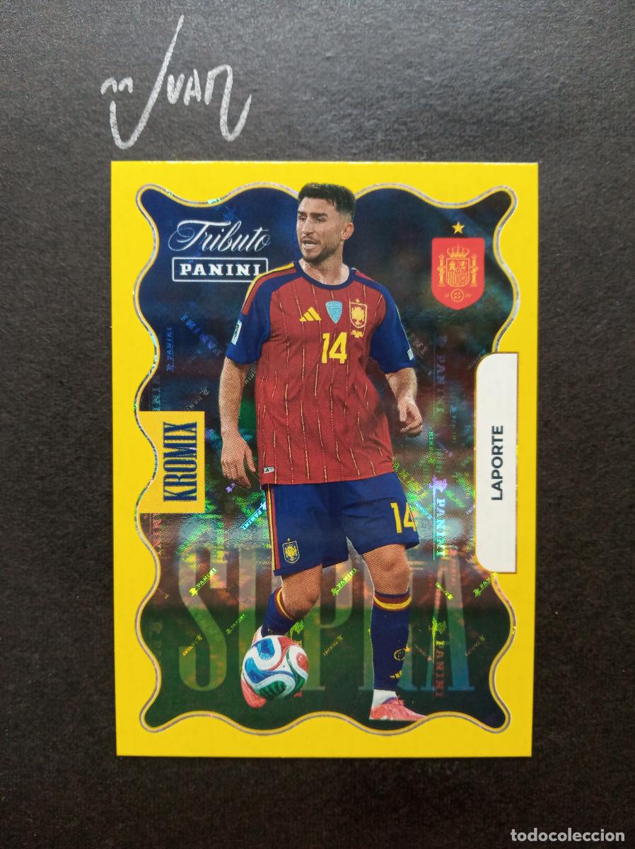 Cromos de f&uacute;tbol: KO 74 KROMIX GOLD LAPORTE ESPA&Ntilde;A ATHLETIC CLUB ⚽ PANINI &reg; TRIBUTO SELECCION ESPA&Ntilde;OLA 2026 MUNDIAL 26