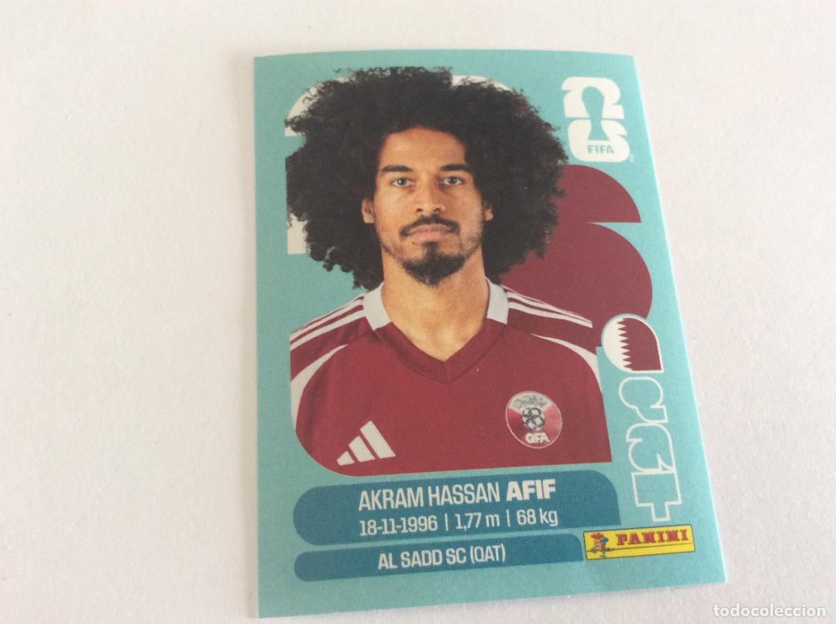 Cartes &agrave; collectionner de Football: QAT18 QAT 18 Akram Hassan Afif Qatar Sticker Cromo FIFA World Cup 2026 26 Panini Mundial
