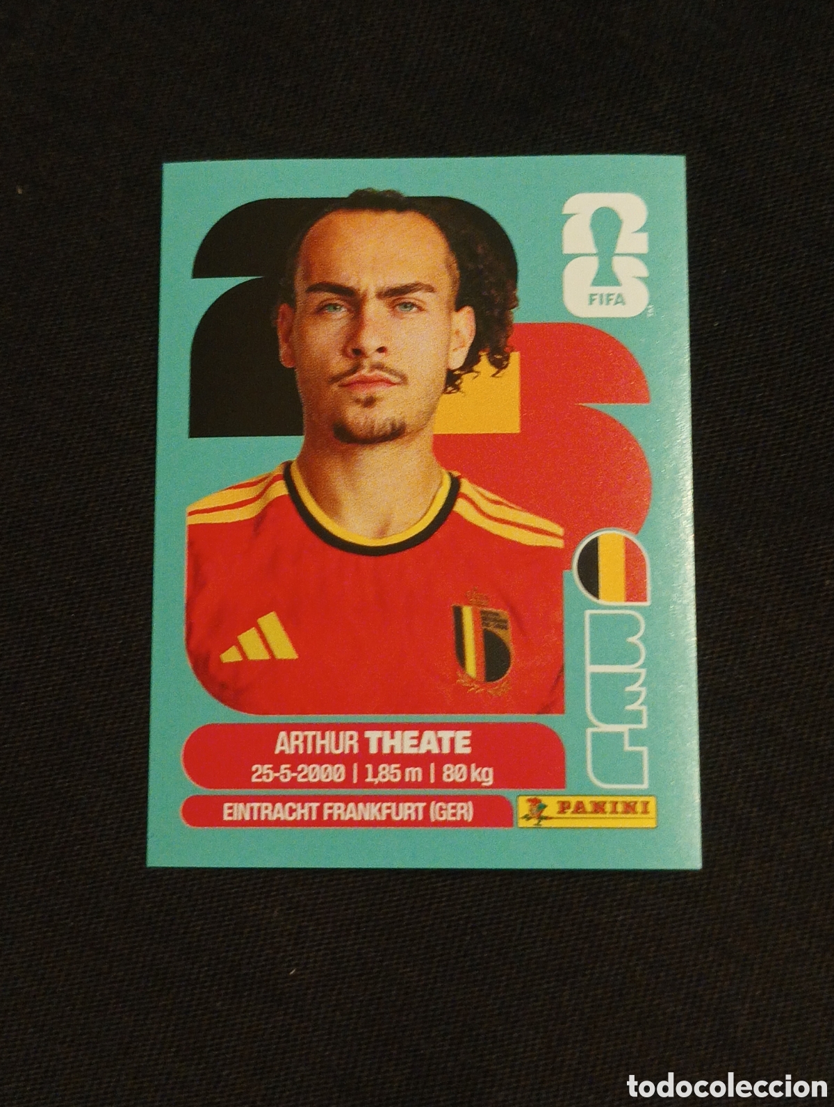 Cromos de f&uacute;tbol: mundial panini 2026 Arthur theate