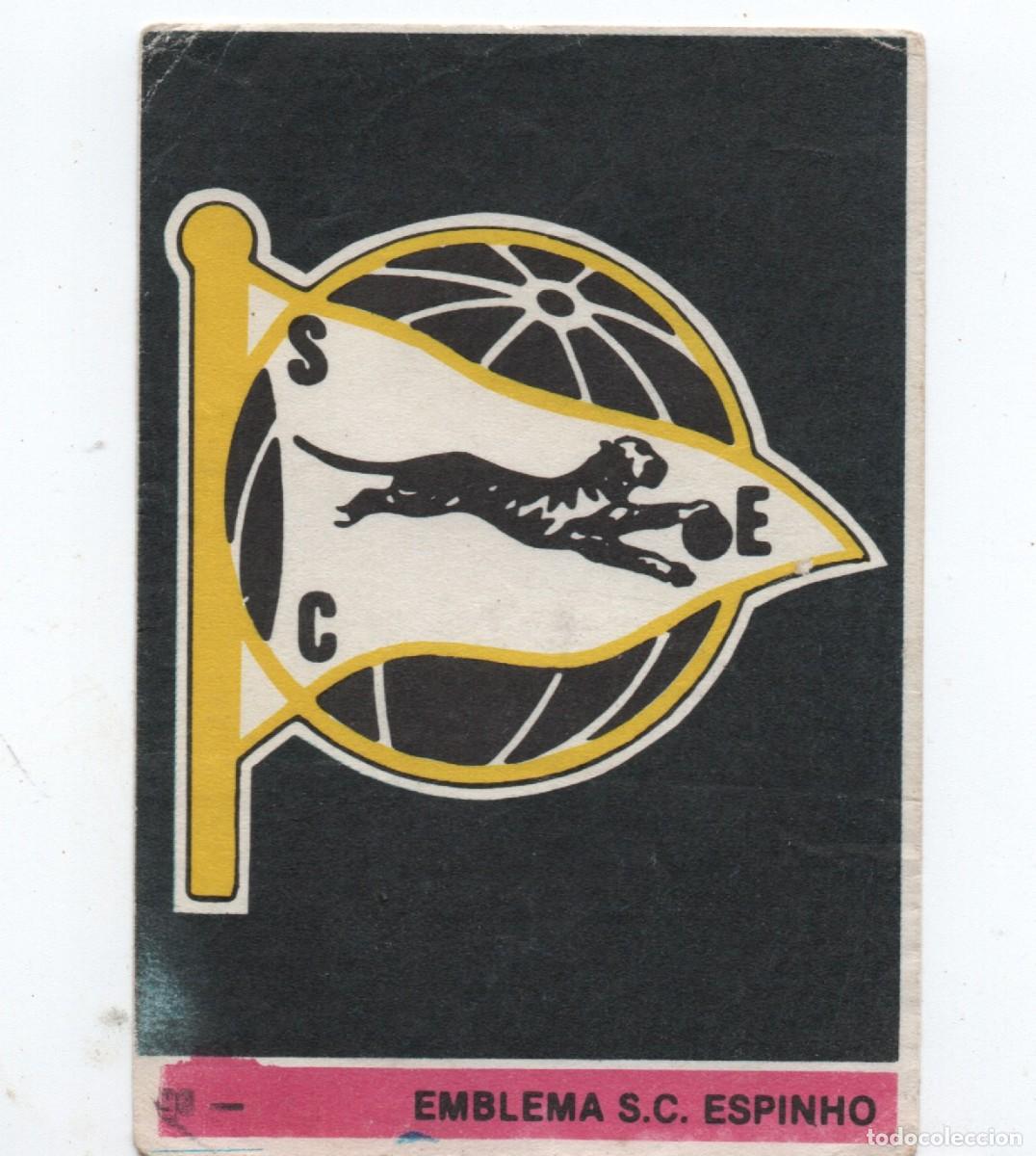 Cromos de f&uacute;tbol: PORTUGAL VINTAGE FOOTBALL STICKER, EMBLEMA S.C. ESPINHO, NORMAL CONDITION