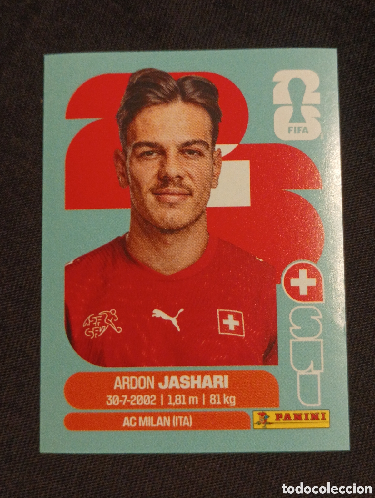 Cromos de f&uacute;tbol: mundial panini 2026 ardon jashari