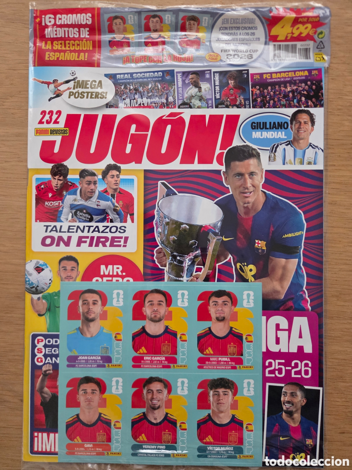 Cromos de f&uacute;tbol: Revista jugon num. 232