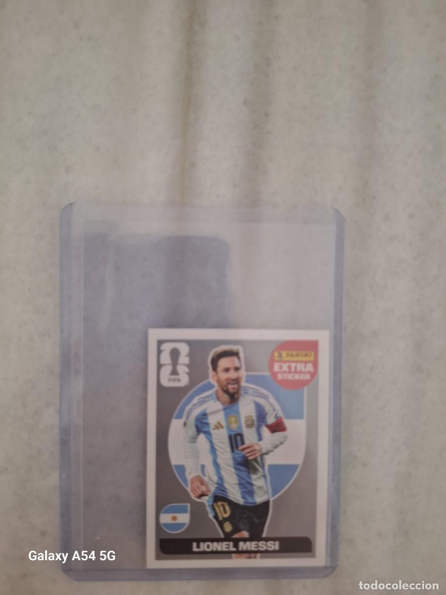 Cromos de f&uacute;tbol: MESSI EXTRA STICKER ARGENTINA MUNDIAL 2026 PLATA. PERFECTO ESTADO