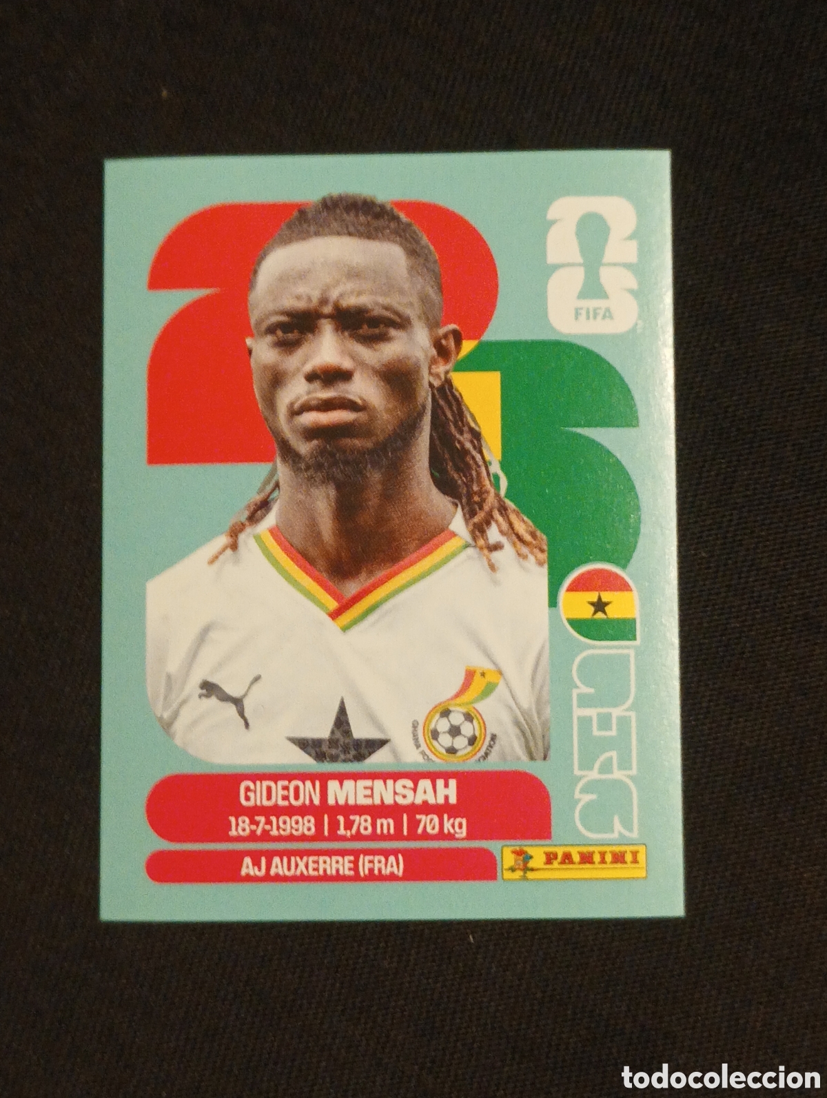 Cromos de f&uacute;tbol: mundial panini 2026 gideon mensah