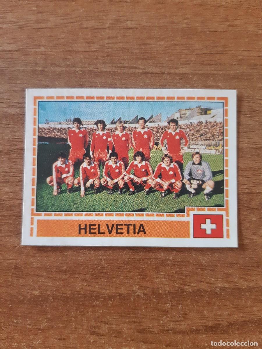 Cromos de f&uacute;tbol: N&deg;208 ALINEACI&Oacute;N HELVETIA SUIZA EUROPA 80 PANINI EURO ITALIA 1980 PANINI.NUNCA PEGADO, SIN PEGAR