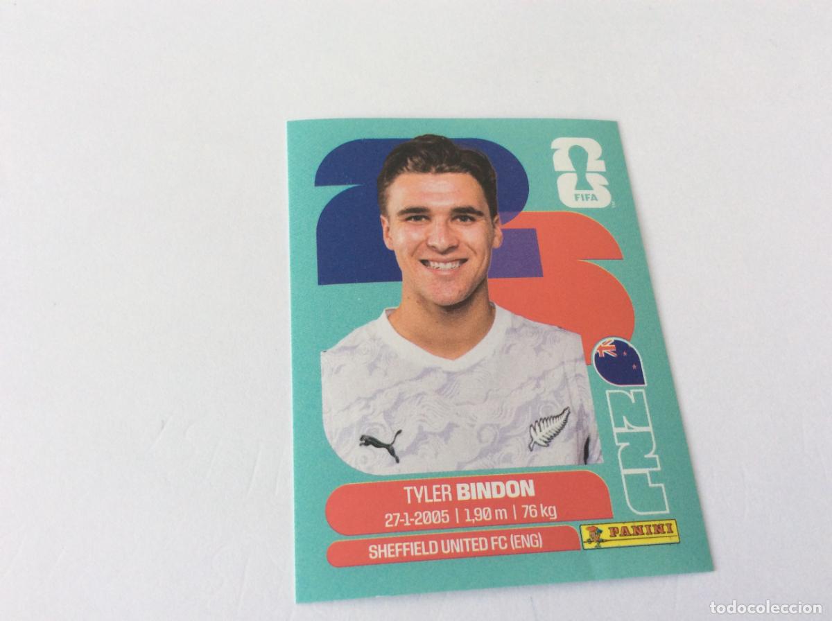 Cromos de f&uacute;tbol: NZL7 NZL 7 Tyler Bindon Nueva Zelanda Sticker Cromo FIFA World Cup 2026 26 Panini Mundial
