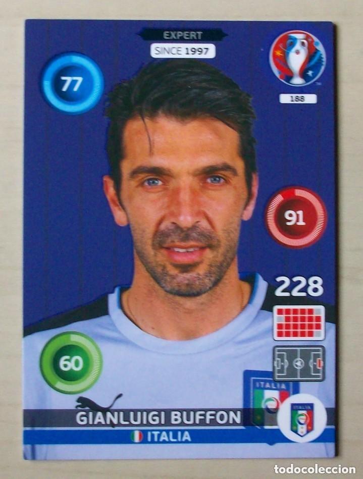 Cromos de f&uacute;tbol: 188 GIANLUIGI BUFFON ITALIA FICHAS ALBUM ADRENALYN XL EUROCOPA FRANCIA 2016