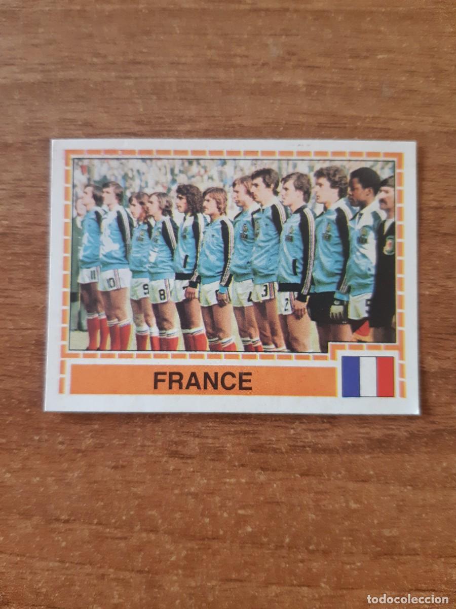 Cromos de f&uacute;tbol: N&deg;203 ALINEACI&Oacute;N FRANCE FRANCIA EUROPA 80 PANINI EURO ITALIA 1980 PANINI.NUNCA PEGADO, SIN PEGAR
