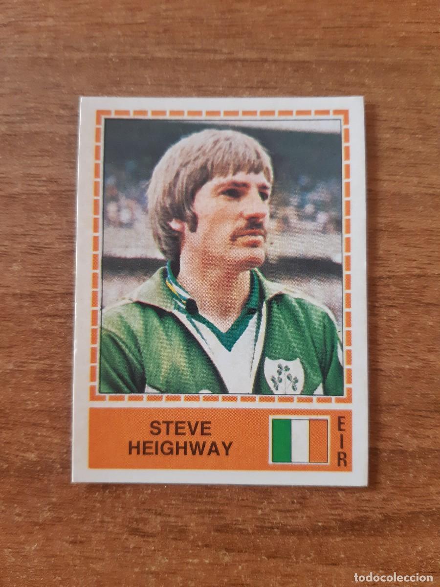 Cromos de f&uacute;tbol: N&deg;202 STEVE HEIGHWAY EIRE IRLANDA EUROPA 80 PANINI EURO ITALIA 1980 PANINI.NUNCA PEGADO, SIN PEGAR
