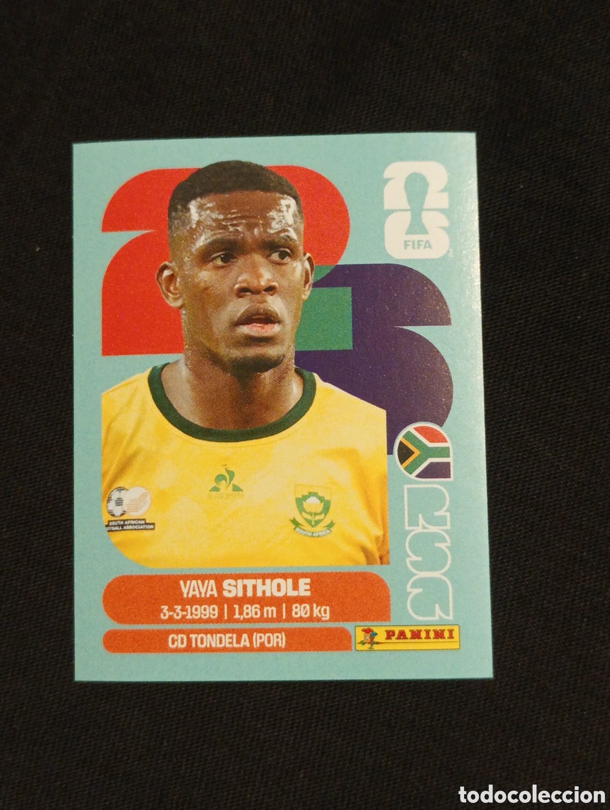 Cromos de f&uacute;tbol: mundial panini 2026 yaya sithole