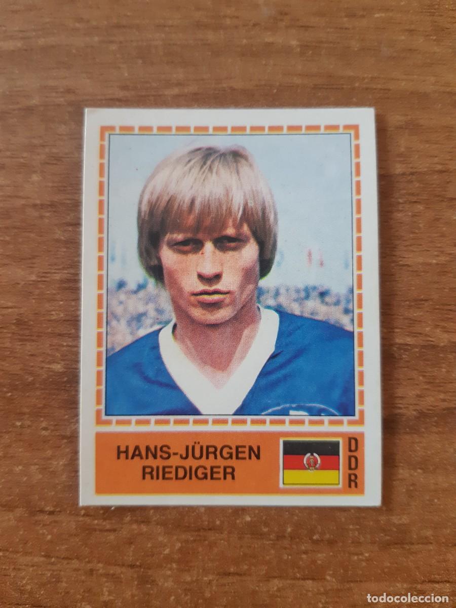Cromos de f&uacute;tbol: N&deg;197 RIEDIGER ALEMANIA DEL ESTE EUROPA 80 PANINI EURO ITALIA 1980 PANINI.NUNCA PEGADO, SIN PEGAR