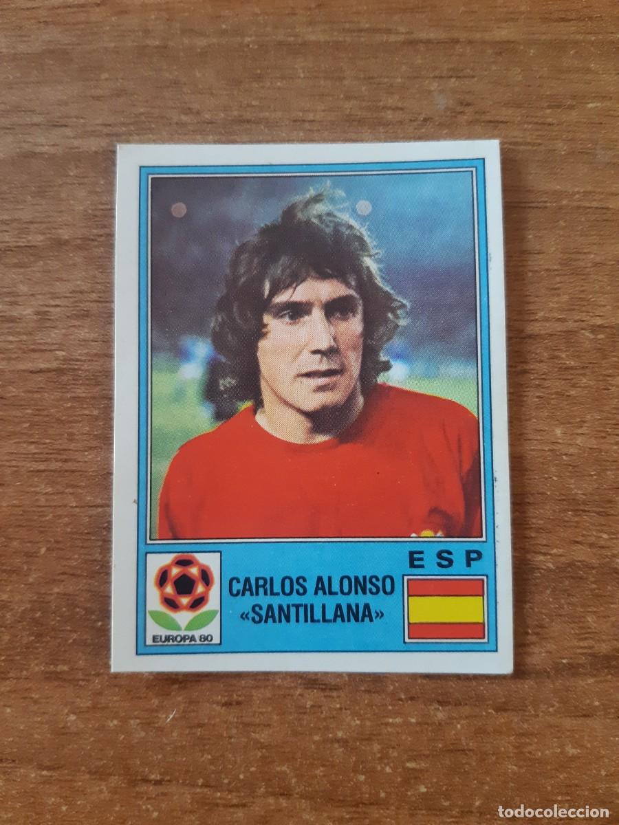 Cromos de f&uacute;tbol: N&deg;191 CARLOS A. SANTILLANA ESPA&Ntilde;A EUROPA 80 PANINI EURO ITALIA 1980 PANINI.NUNCA PEGADO, SIN PEGAR