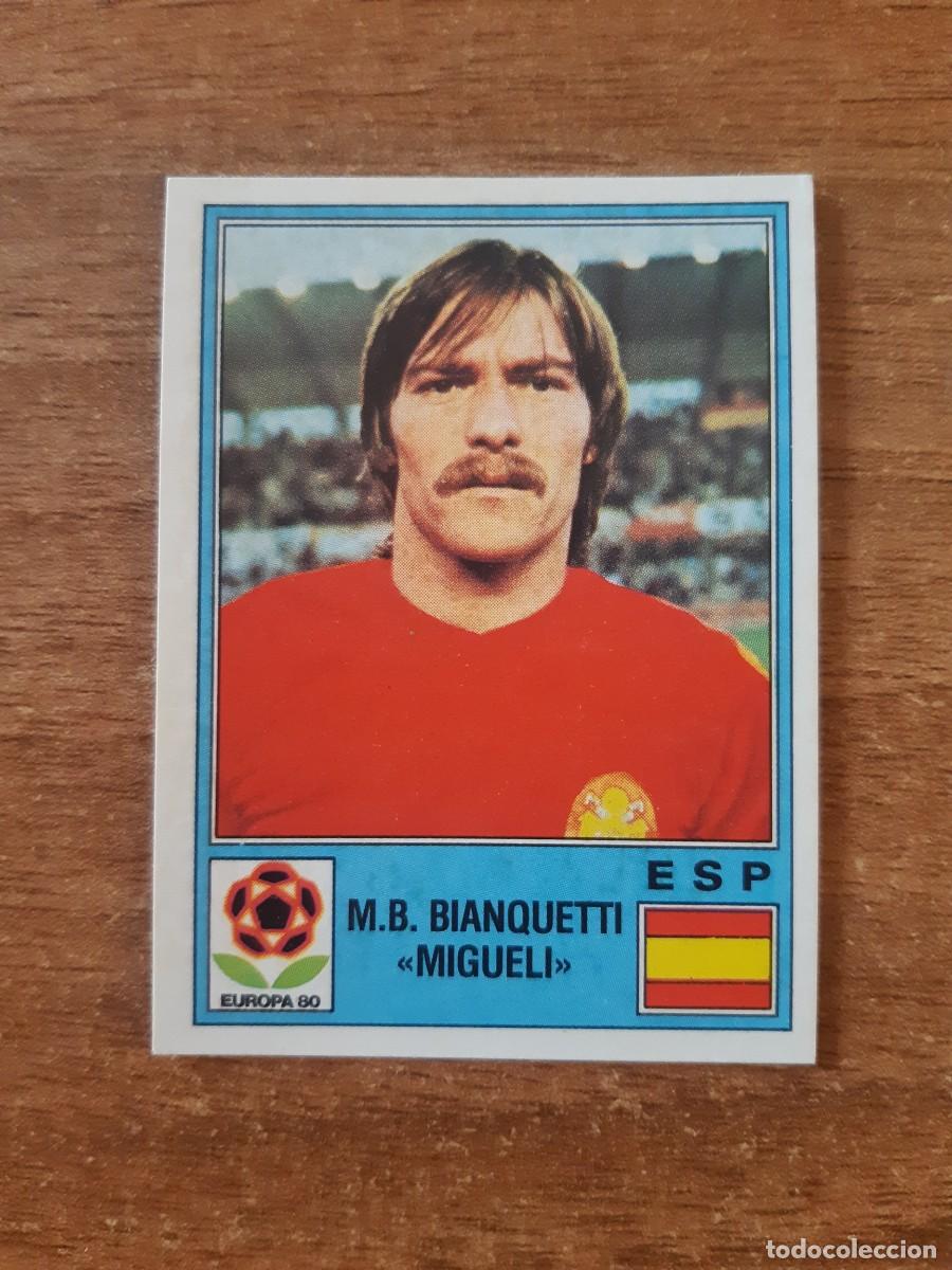 Cromos de f&uacute;tbol: N&deg;184 MIGUELI ESPA&Ntilde;A EUROPA 80 PANINI EURO ITALIA 1980 PANINI.NUNCA PEGADO, SIN PEGAR