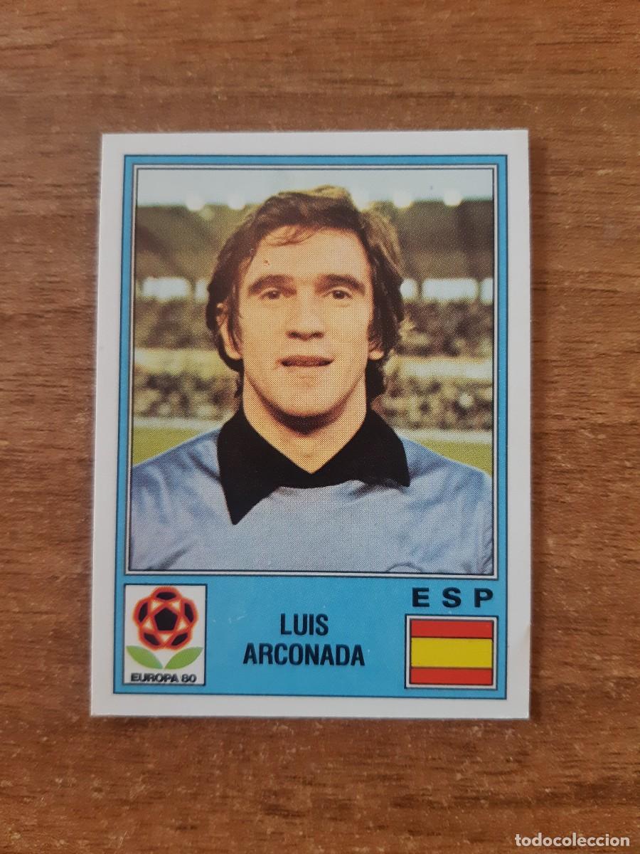 Cromos de f&uacute;tbol: N&deg;180 LU&Iacute;S ARCONADA ESPA&Ntilde;A EUROPA 80 PANINI EURO ITALIA 1980 PANINI.NUNCA PEGADO, SIN PEGAR