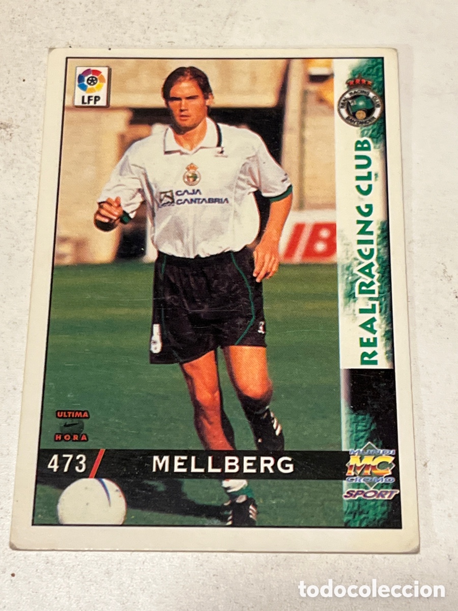 Cromos de f&uacute;tbol: Cromo Mundi Cromo Sport N&deg;473 Mellberg Real Racing Club Liga 98-99