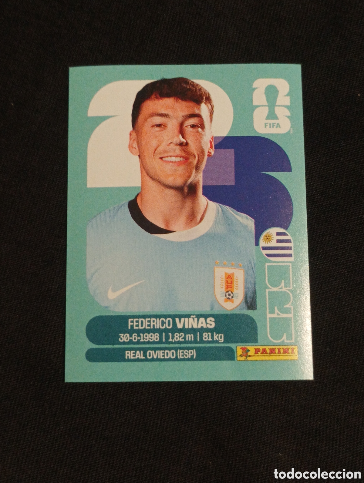 Cromos de f&uacute;tbol: mundial panini 2026 Federico vi&ntilde;as