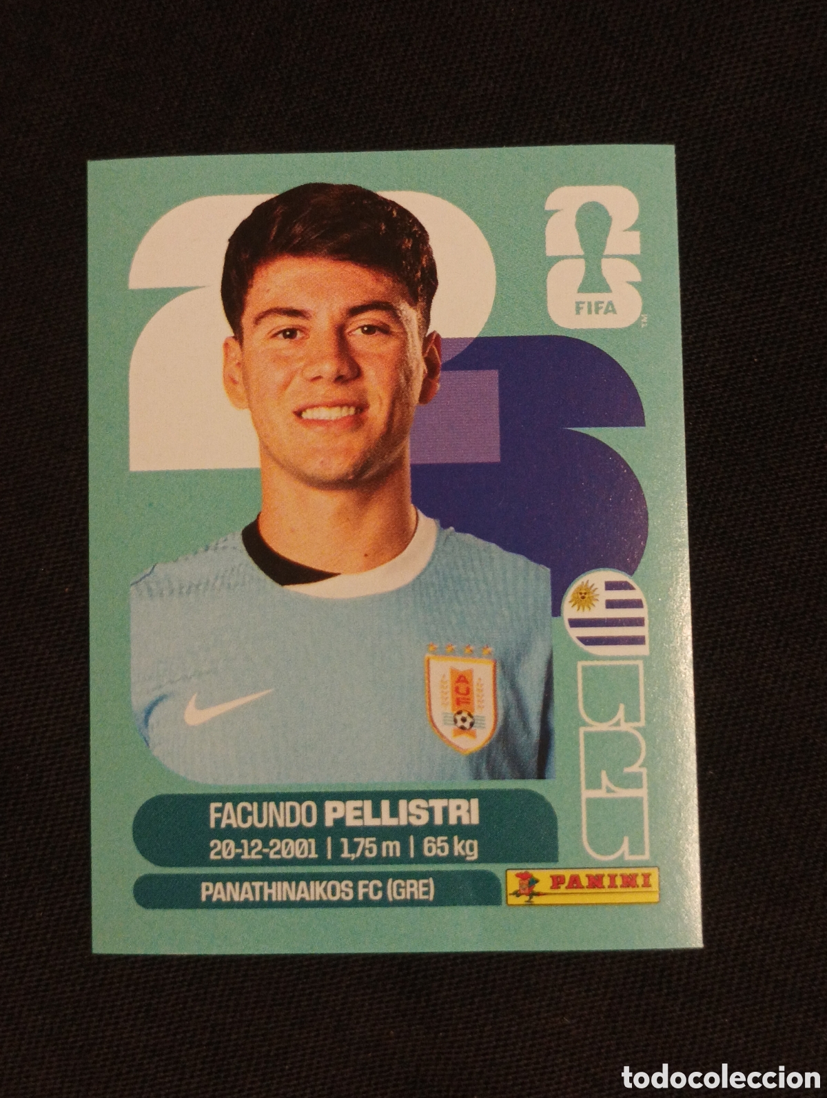 Cromos de f&uacute;tbol: mundial panini 2026 Facundo pellistri