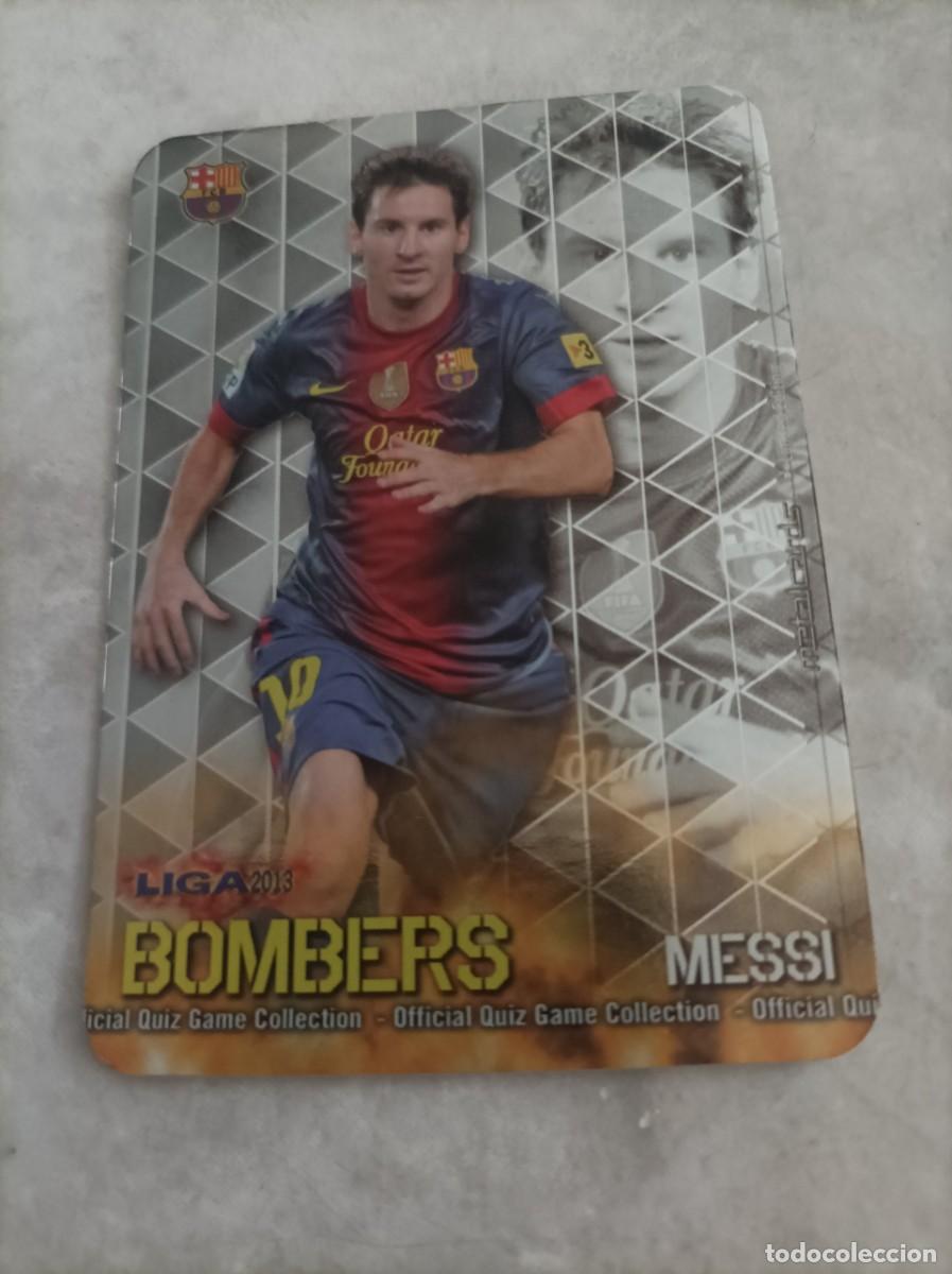 Cromos de f&uacute;tbol: Cromo futbol Messi Bombers