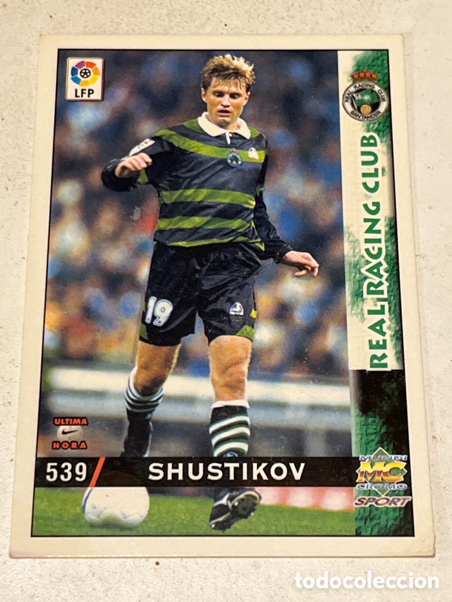 Cromos de f&uacute;tbol: Cromo Mundi Cromo Sport N&deg;539 Shustikov Real Racing Club Liga 98-99