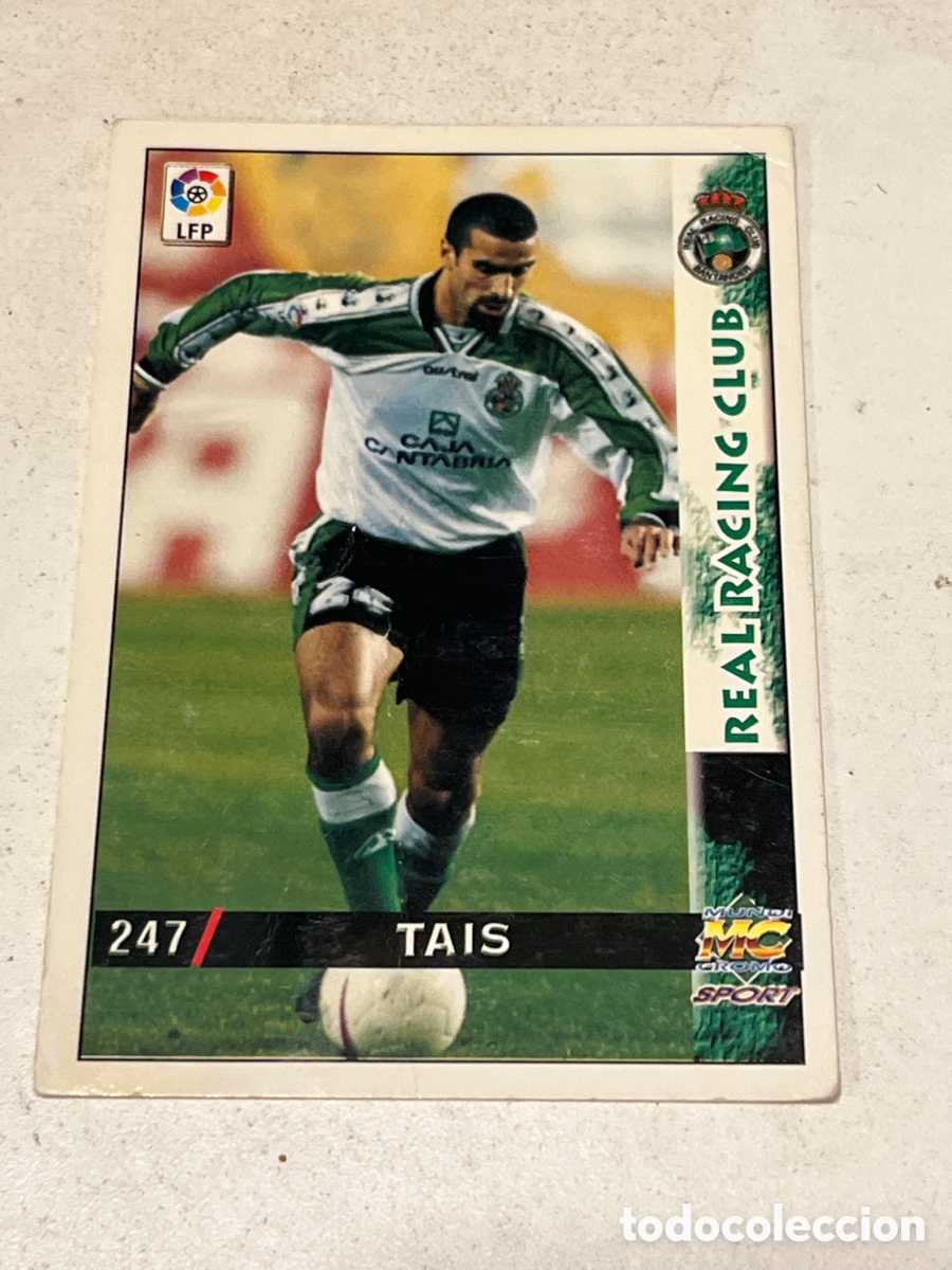 Cromos de f&uacute;tbol: Cromo Mundi Cromo Sport N&deg;247 Tais Real Racing Club Liga 98-99