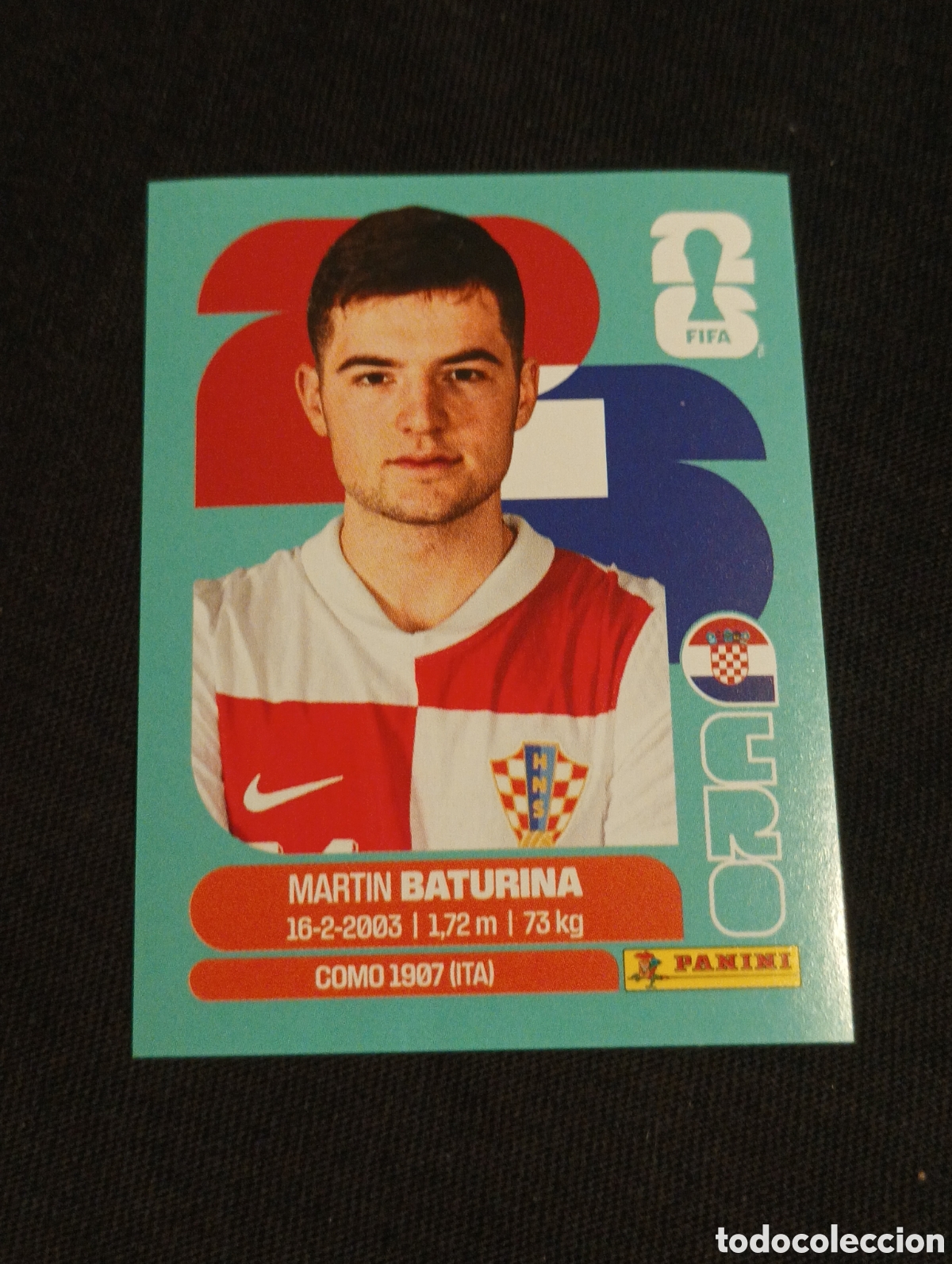 Cromos de f&uacute;tbol: mundial panini 2026 mart&iacute;n baturina