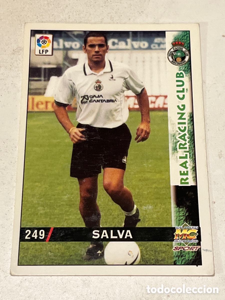 Cromos de f&uacute;tbol: Cromo Mundi Cromo Sport N&deg;249 Salva Real Racing Club Liga 98-99