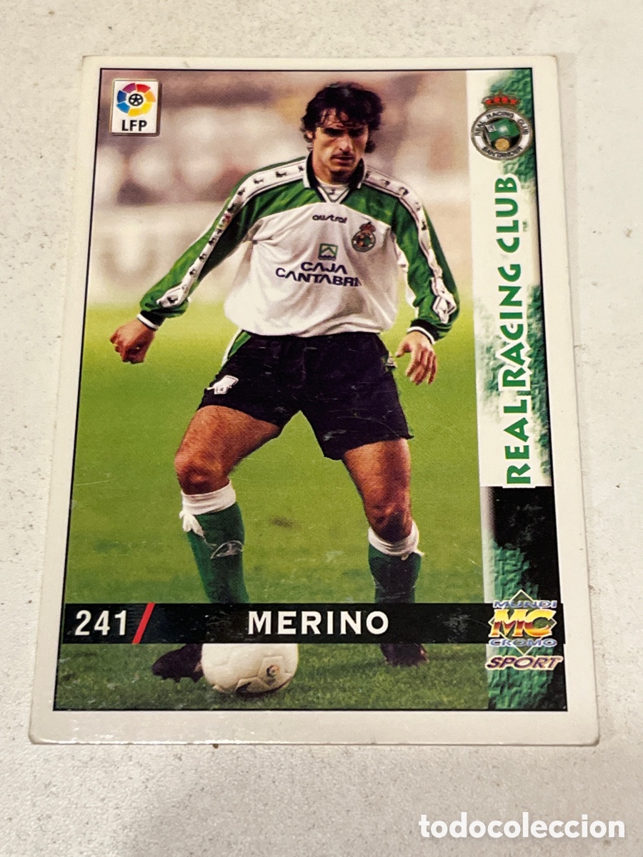Cromos de f&uacute;tbol: Cromo Mundi Cromo Sport N&deg;241 Merino Real Racing Club Liga 98-99
