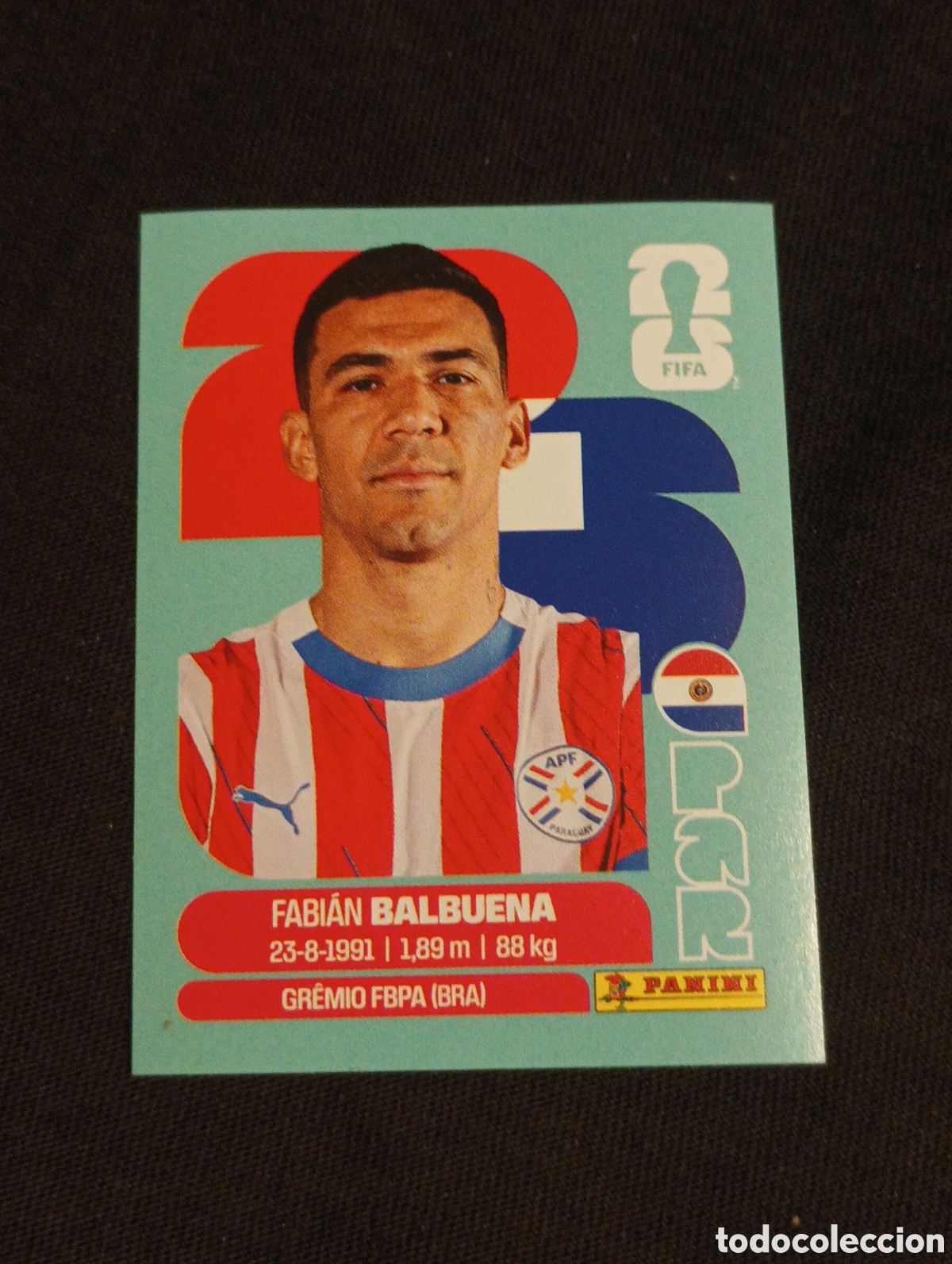Cromos de f&uacute;tbol: mundial panini 2026 Fabi&aacute;n balbuena