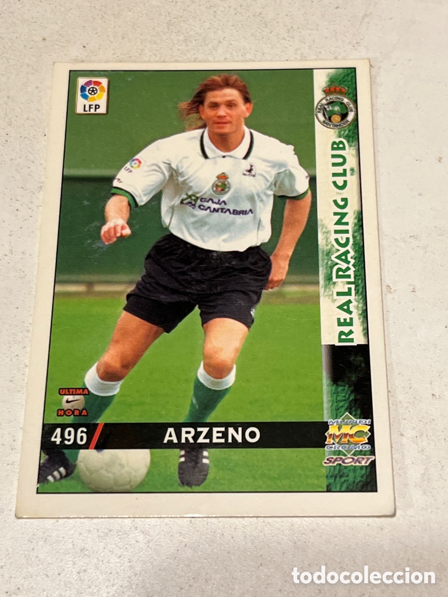 Cromos de Futebol: Cromo Mundi Cromo Sport N&deg;496 Arzeno Real Racing Club Liga 98-99