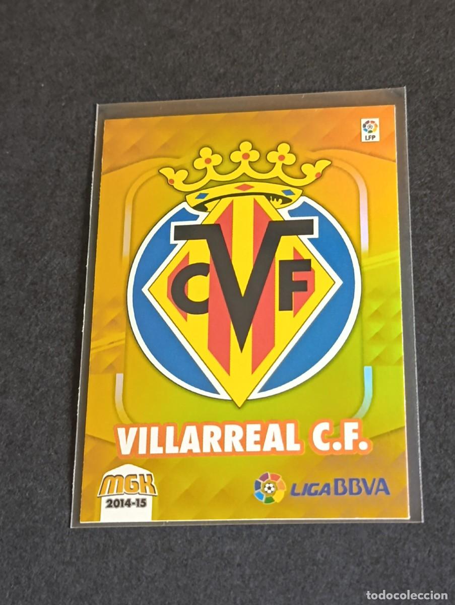 Figurine di Calcio: ESCUDO LOGO VILLARREAL CF #343 - PANINI MEGACRACKS LA LIGA 2014 2015 - MGK 14 15 CROMO FUTBOL