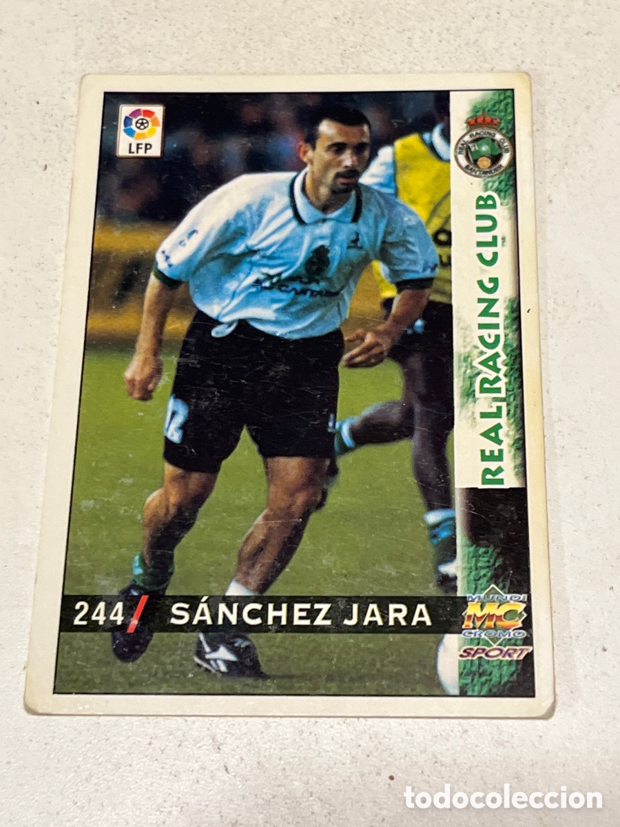 Fu&szlig;ball-Sticker: Cromo Mundi Cromo Sport N&deg;244 S&aacute;nchez Jara Real Racing Club Liga 98-99