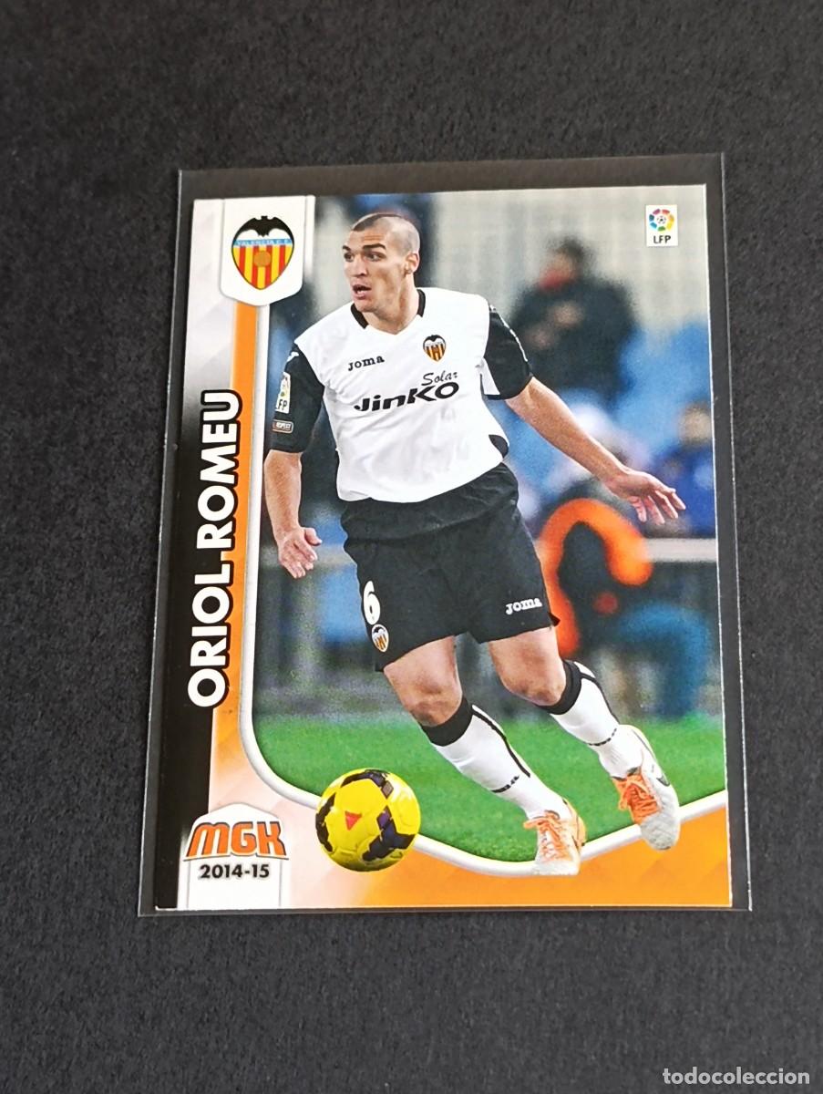 Fu&szlig;ball-Sticker: ORIOL ROMEU BAJA #334 VALENCIA CF - PANINI MEGACRACKS LA LIGA 2014 2015 - MGK 14 15 CROMO FUTBOL