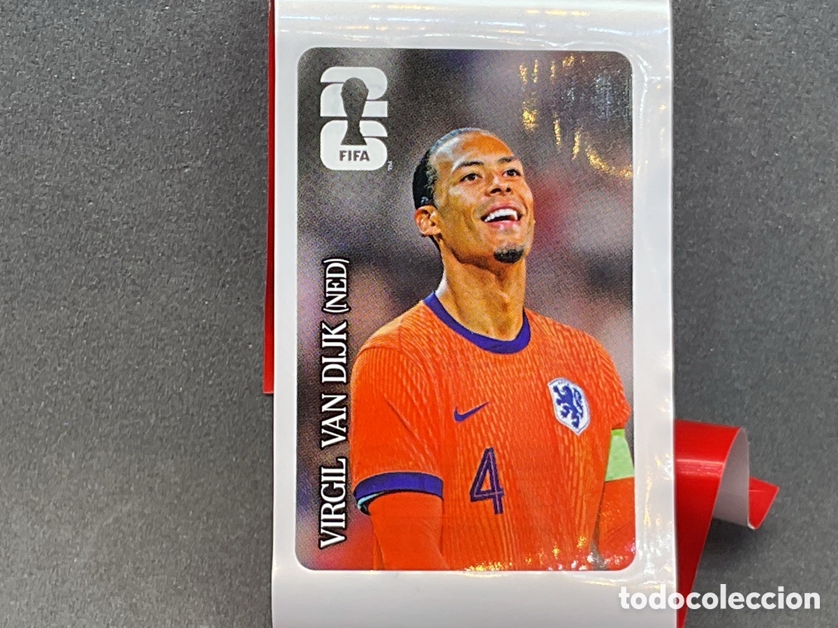 Fu&szlig;ball-Sticker: VIRGIL VAN DIJK ( PAISES BAJOS/HOLANDA ). CROMO PANINI COCA-COLA MUNDIAL FIFA 2026.