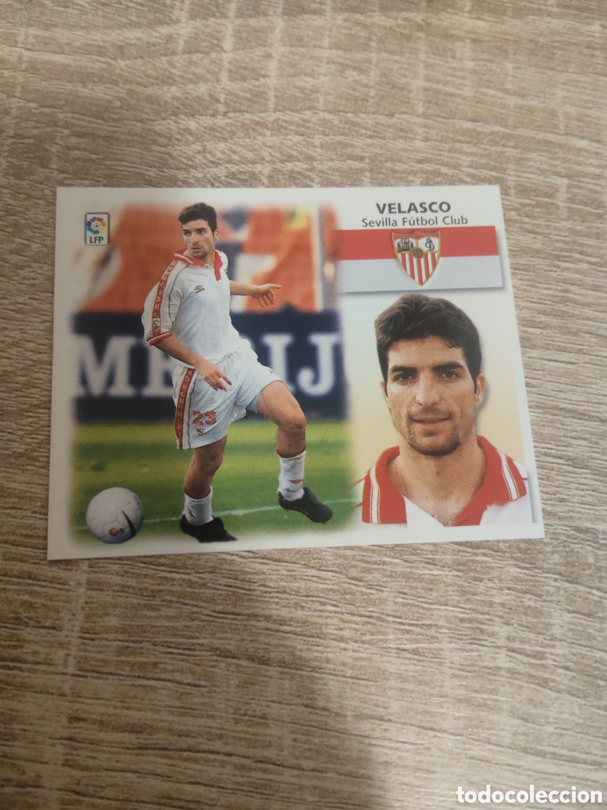 Cromos de f&uacute;tbol: Velasco baja Sevilla liga 1999 2000 99 00 ediciones este nuevo