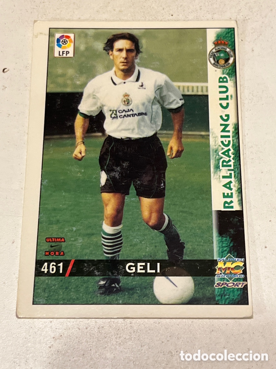 Cromos de f&uacute;tbol: Cromo Mundi Cromo Sport N&deg;461 Geli Real Racing Club Liga 98-99
