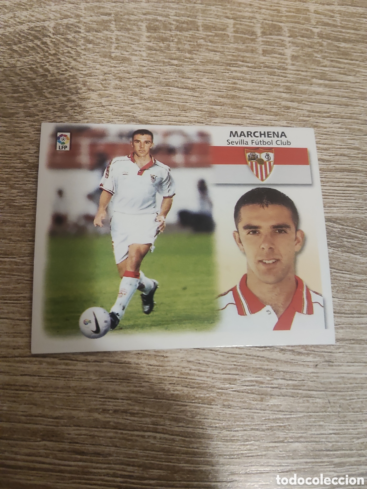 Cromos de f&uacute;tbol: Marchena coloca Sevilla liga 1999 2000 99 00 ediciones este nuevo