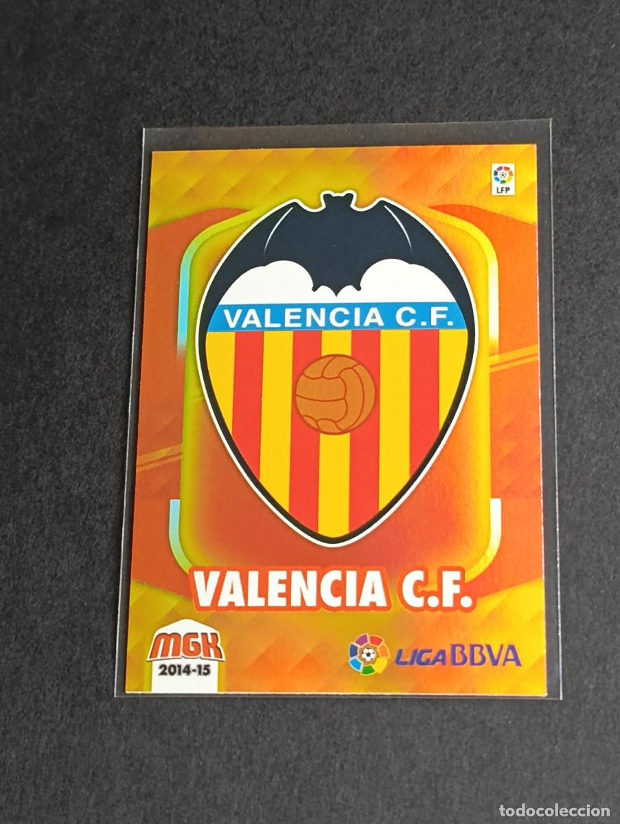 Cromos de f&uacute;tbol: ESCUDO LOGO VALENCIA CF #325 - PANINI MEGACRACKS LA LIGA 2014 2015 - MGK 14 15 CROMO FUTBOL