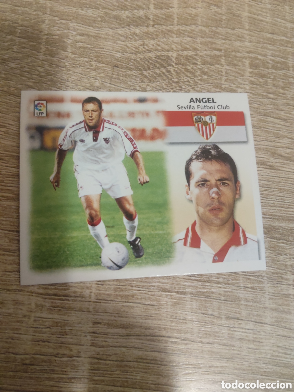 Cromos de f&uacute;tbol: &Aacute;ngel coloca Sevilla liga 1999 2000 99 00 ediciones este nuevo