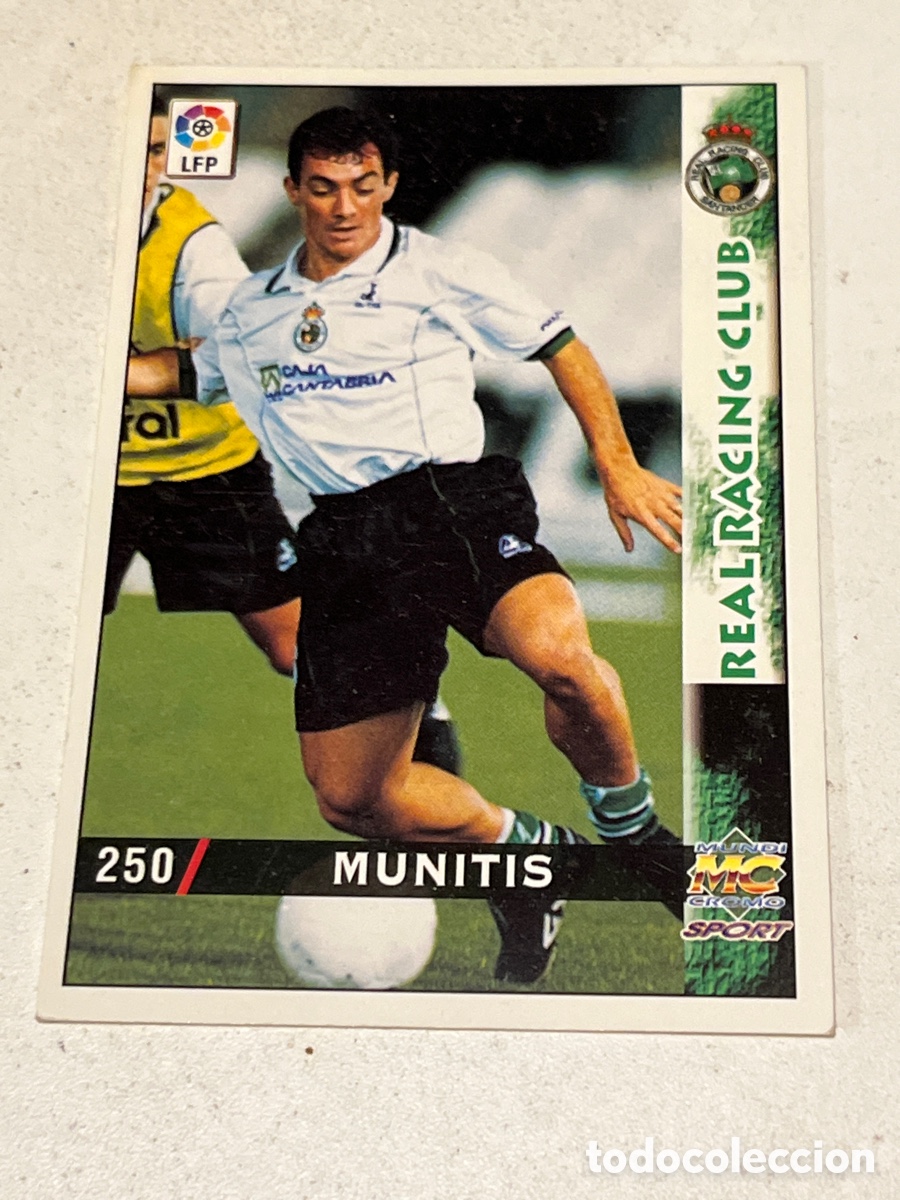 Cartes &agrave; collectionner de Football: Cromo Mundi Cromo Sport N&deg;250 Munitis Real Racing Club Liga 98-99