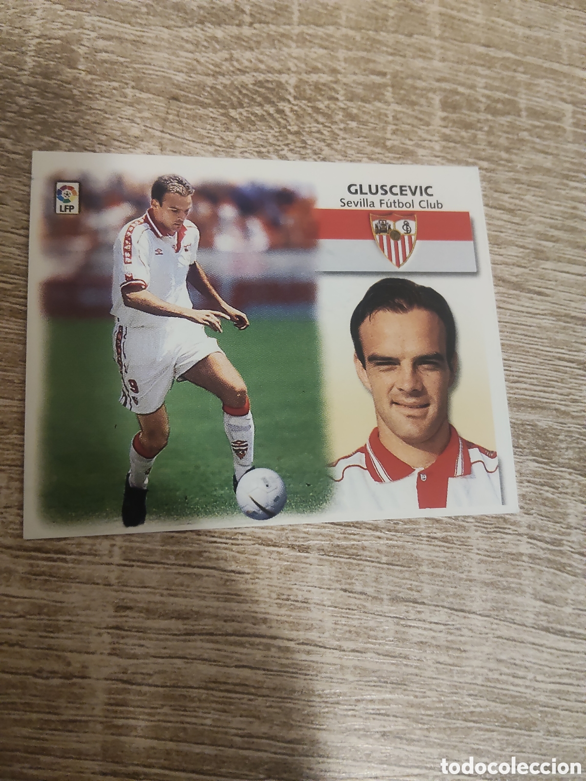 Cartes &agrave; collectionner de Football: Gluscevic baja Sevilla liga 1999 2000 99 00 ediciones este nuevo