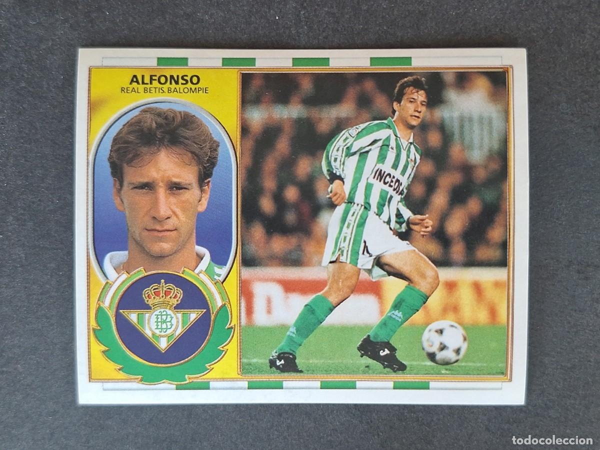 Fu&szlig;ball-Sticker: L4 ALFONSO REAL BETIS BALOMPIE COLOCA LIGA ESTE 1996 1997 96 97 NUNCA PEGADO SIN PEGAR