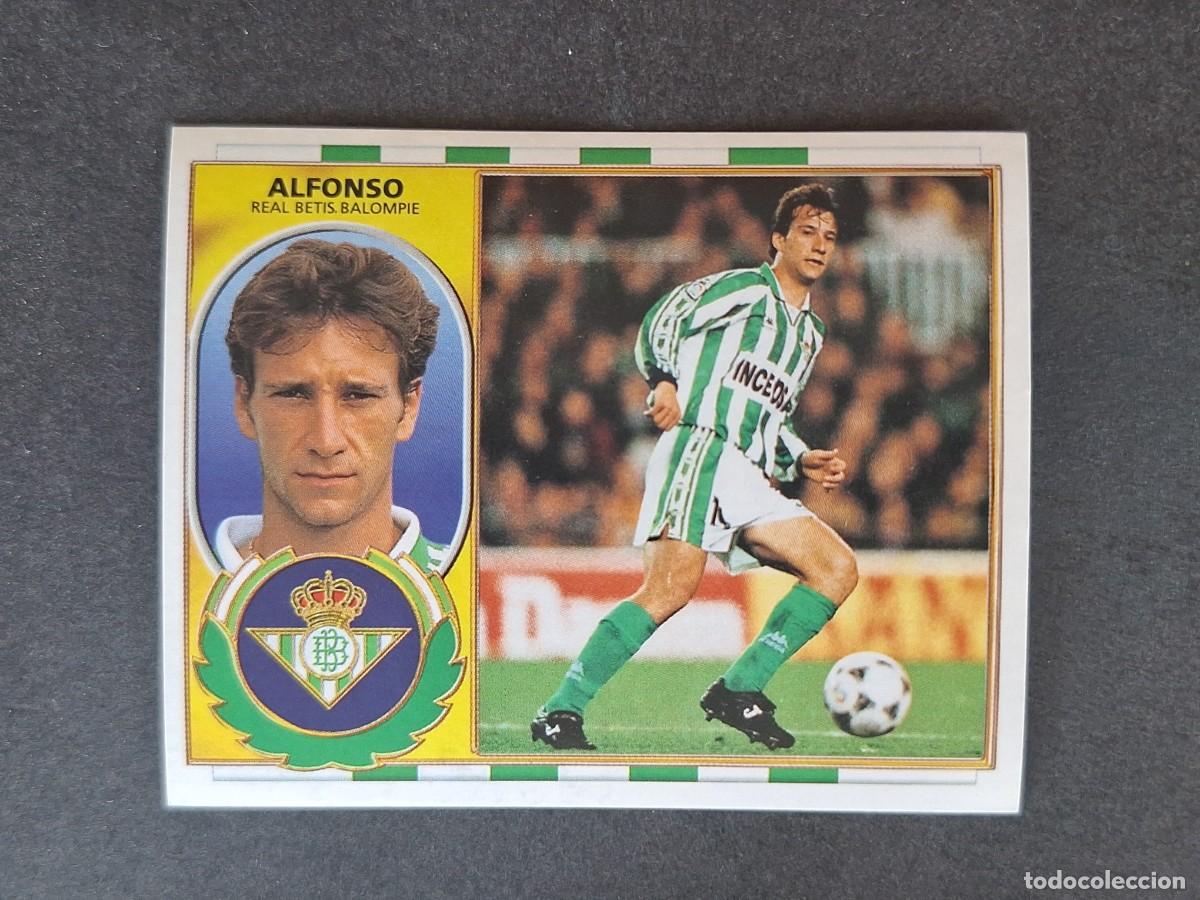 Fu&szlig;ball-Sticker: L4 ALFONSO REAL BETIS BALOMPIE COLOCA LIGA ESTE 1996 1997 96 97 NUNCA PEGADO SIN PEGAR