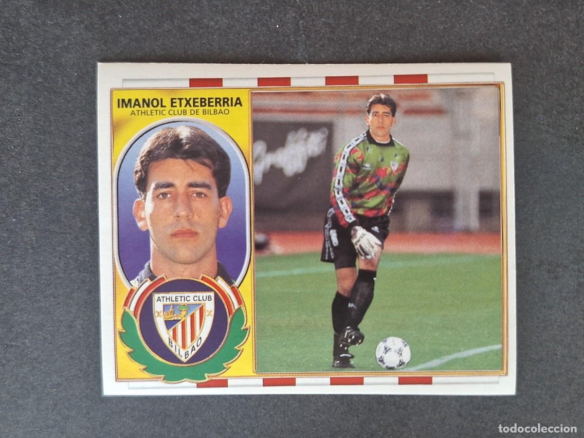 Fu&szlig;ball-Sticker: L4 IMANOL ETXEBERRIA ATHLETIC CLUB DE BILBAO COLOCA LIGA ESTE 1996 1997 96 97 NUNCA PEGADO SIN PEGAR