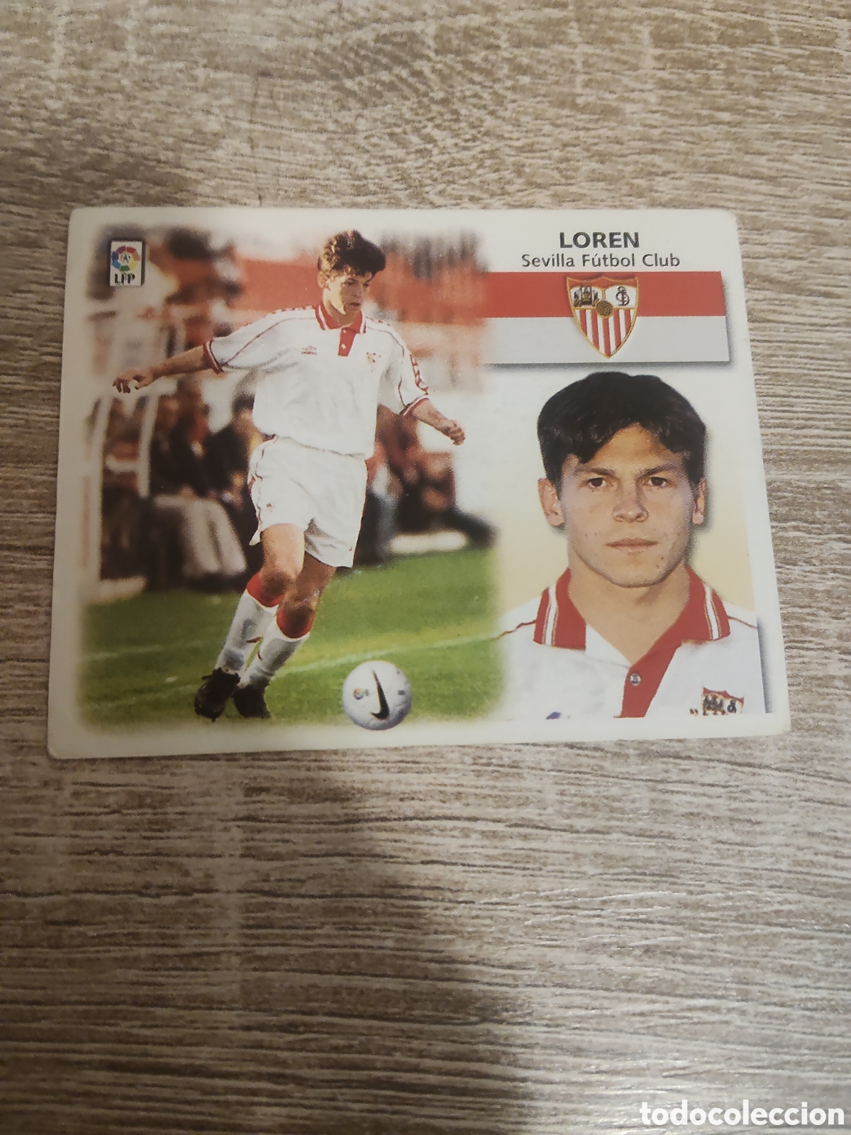 Cromos de f&uacute;tbol: Loren coloca Sevilla liga 1999 2000 99 00 ediciones este