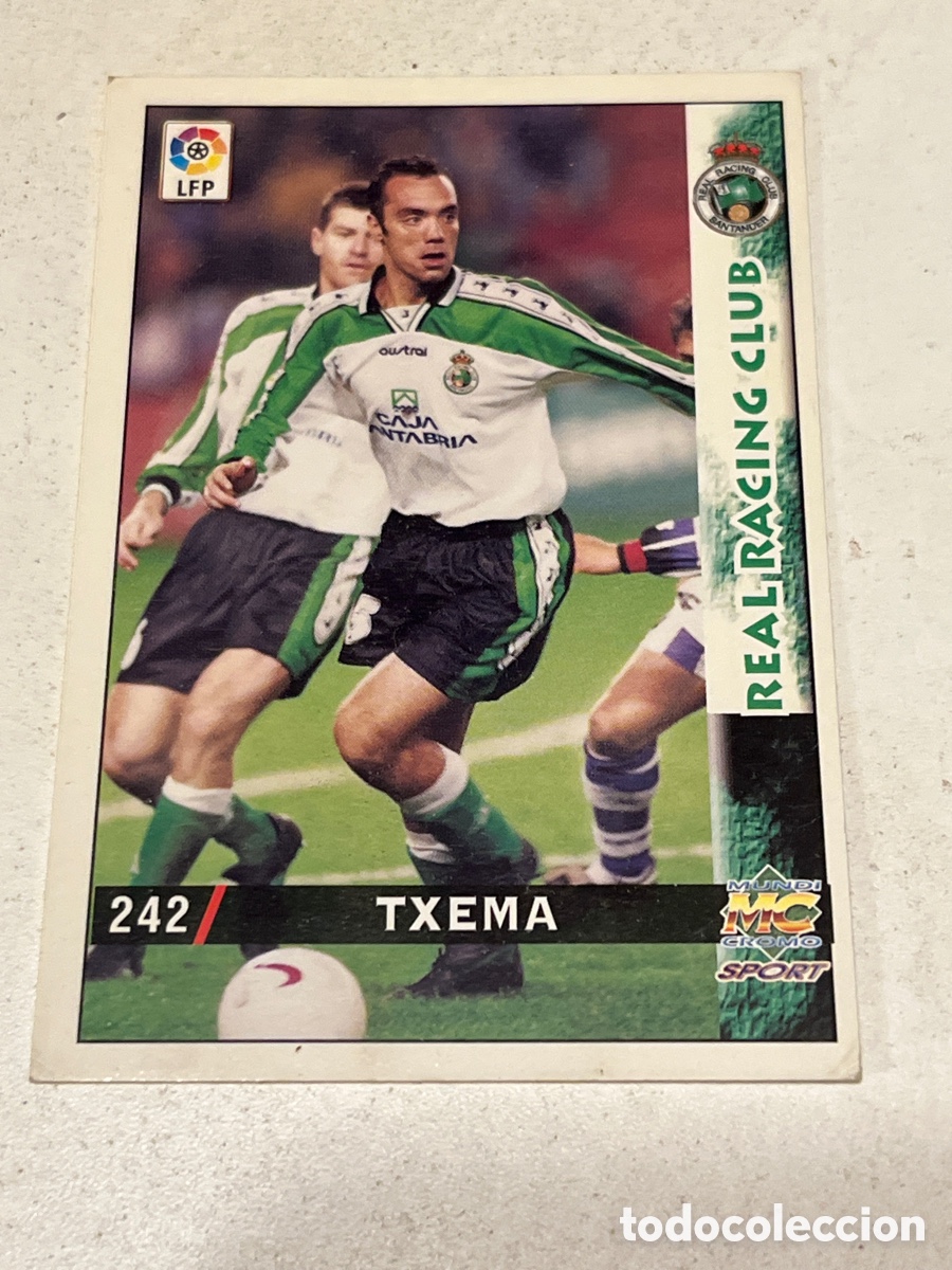 Cromos de f&uacute;tbol: Cromo Mundi Cromo Sport N&deg;242 Txema Real Racing Club Liga 98-99