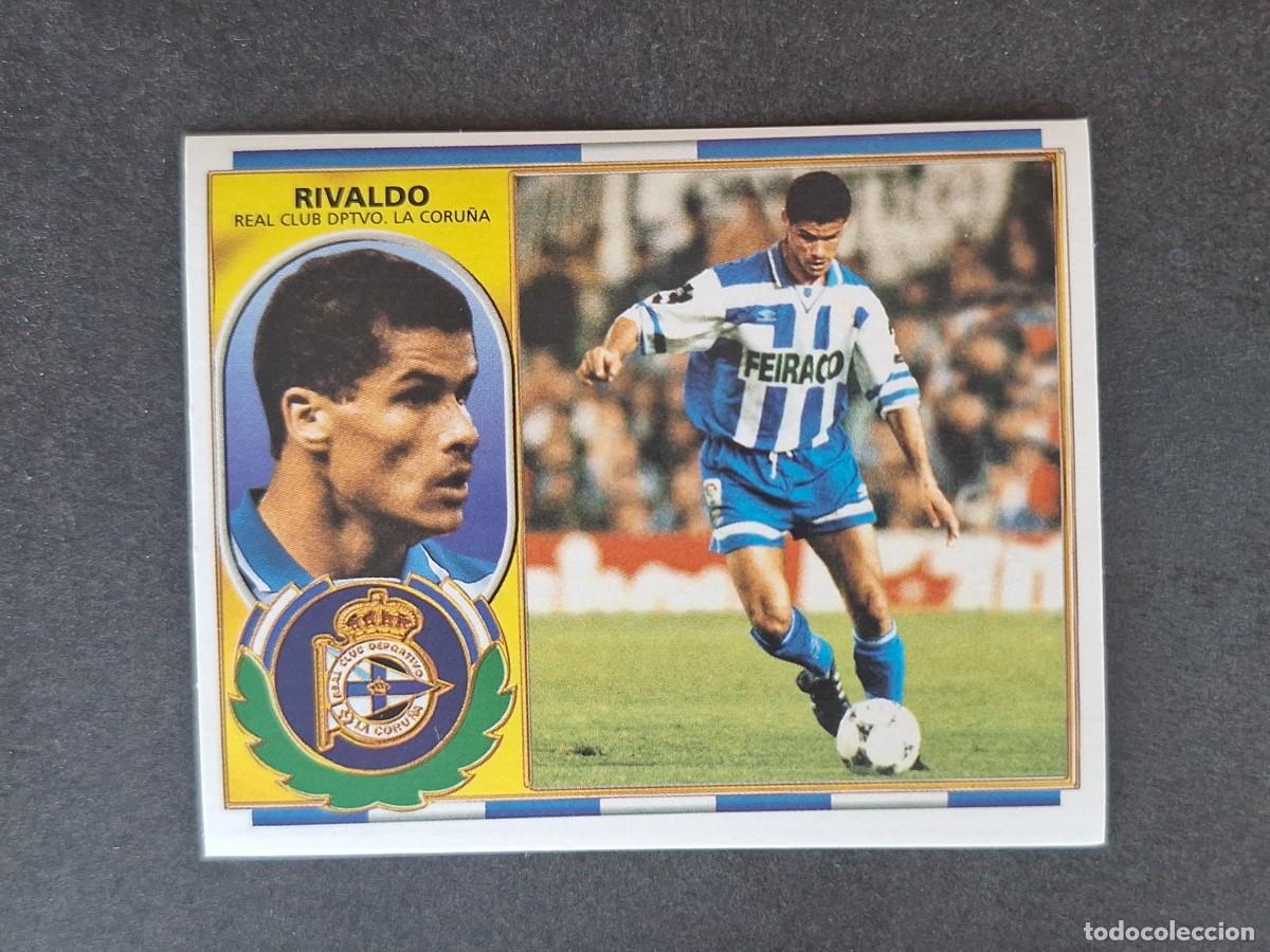 Cromos de f&uacute;tbol: L4 RIVALDO VERSION DEPORTIVO DE LA CORU&Ntilde;A COLOCA LIGA ESTE 1996 1997 96 97 NUNCA PEGADO SIN PEGAR