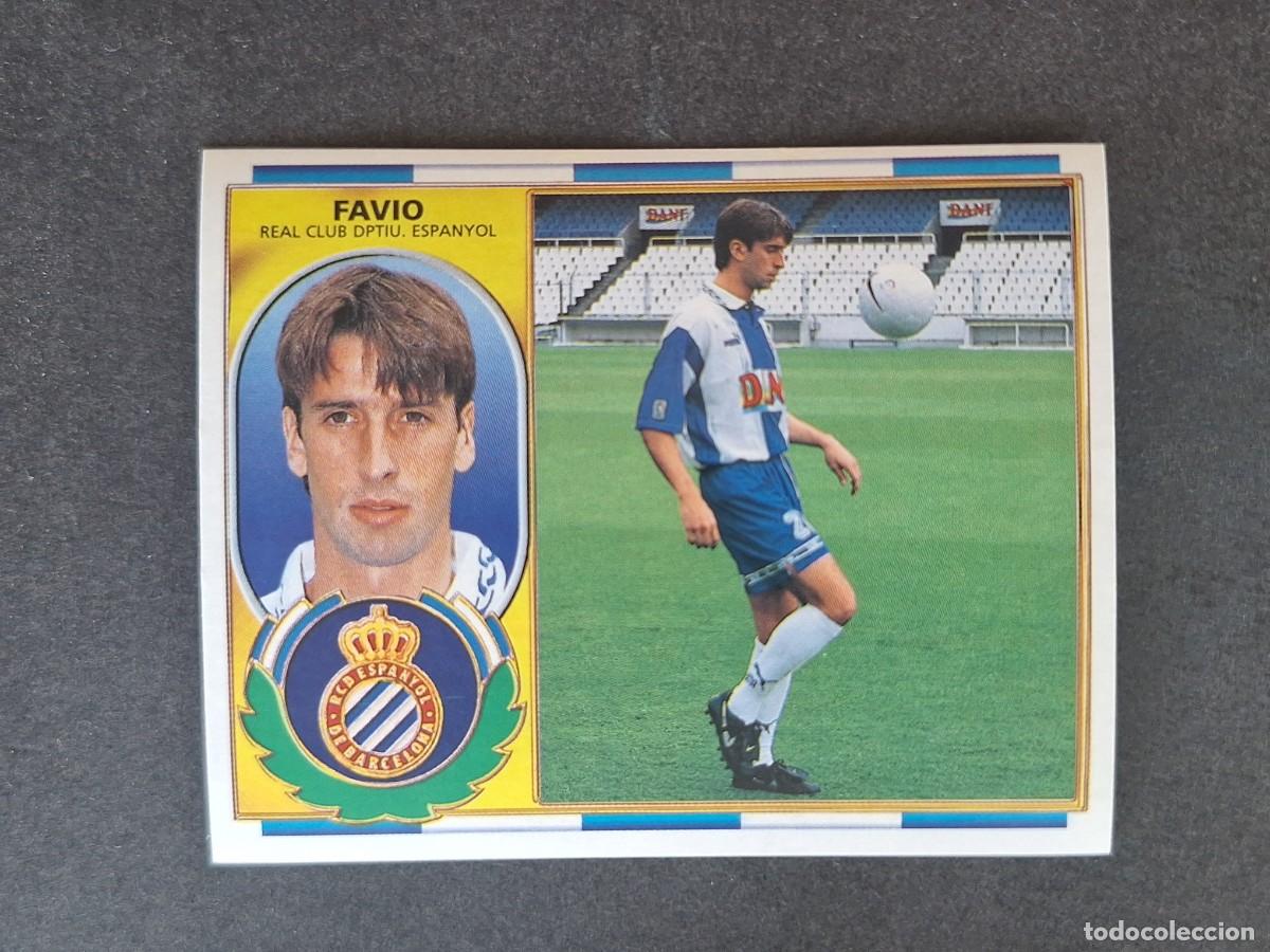 Cromos de f&uacute;tbol: L4 FAVIO R. C. D. ESPA&Ntilde;OL COLOCA LIGA ESTE 1996 1997 96 97 NUNCA PEGADO SIN PEGAR