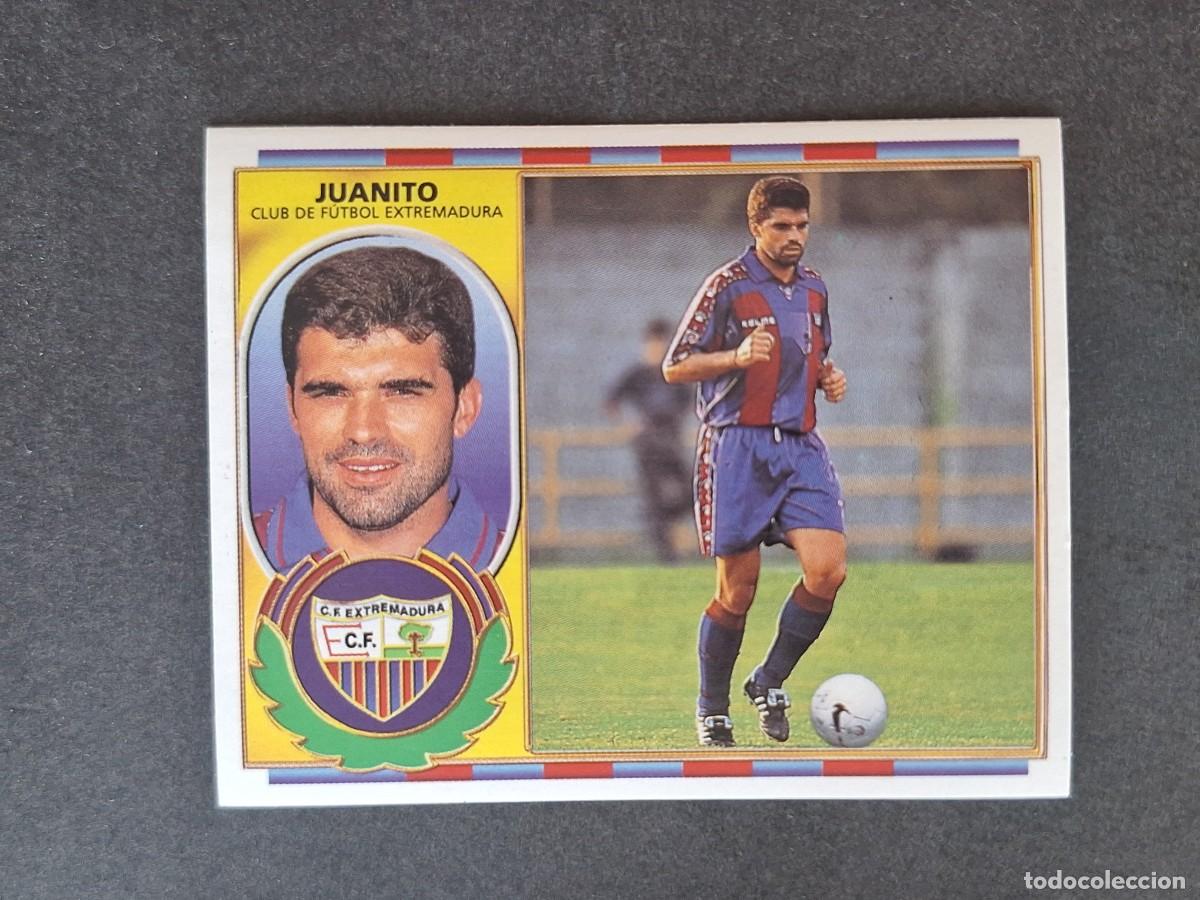 Cromos de f&uacute;tbol: L4 JUANITO C. F. EXTREMADURA COLOCA LIGA ESTE 1996 1997 96 97 NUNCA PEGADO SIN PEGAR