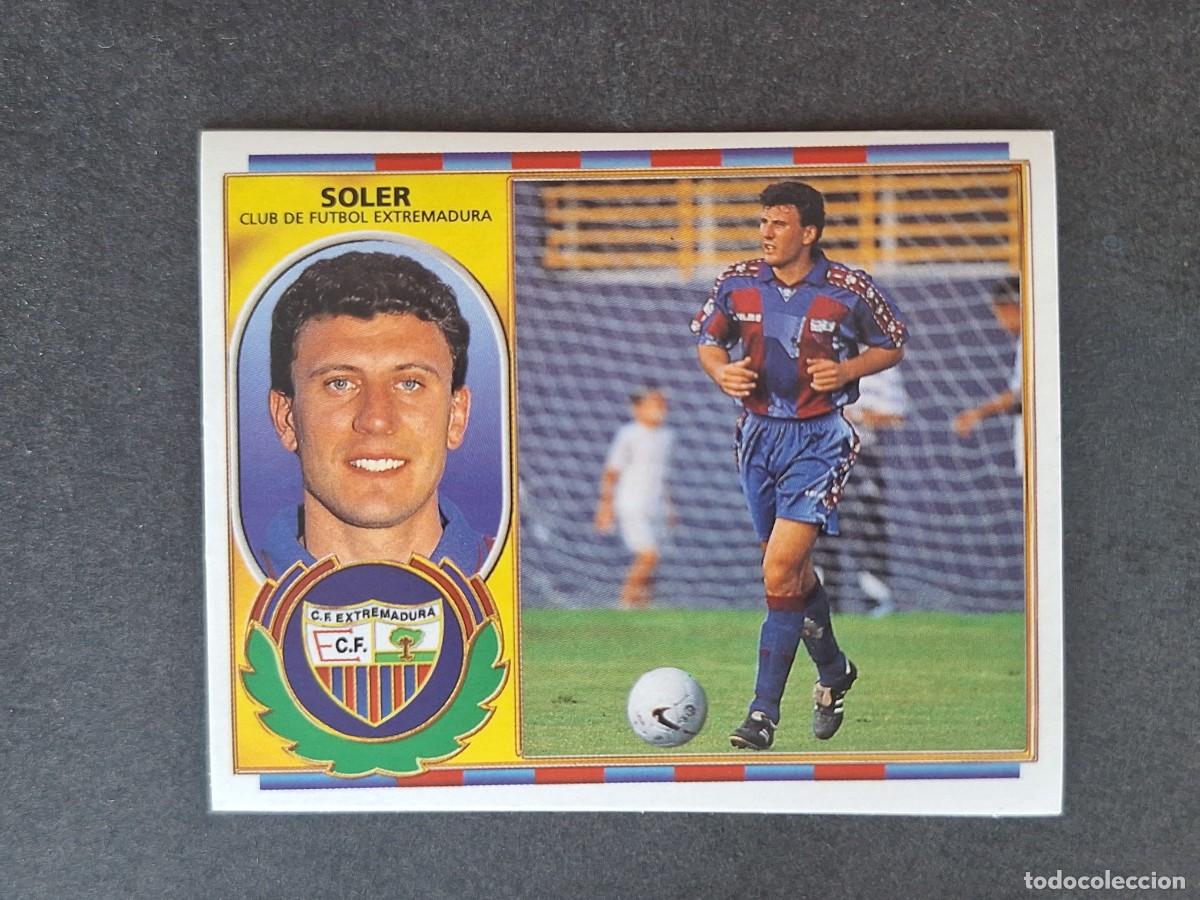Cromos de f&uacute;tbol: L4 SOLER C. F. EXTREMADURA COLOCA LIGA ESTE 1996 1997 96 97 NUNCA PEGADO SIN PEGAR