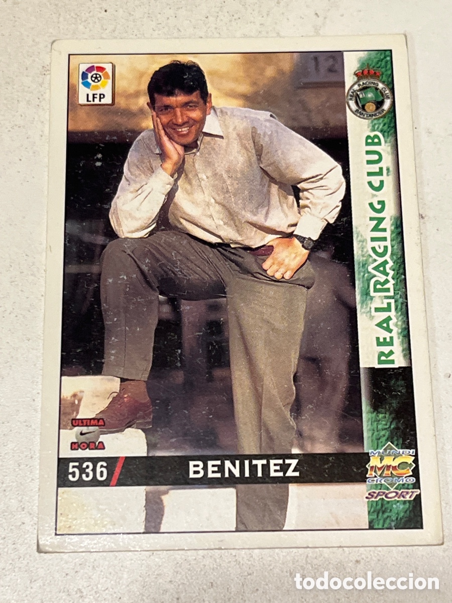 Cromos de f&uacute;tbol: Cromo Mundi Cromo Sport N&deg;536 Benitez Real Racing Club Liga 98-99